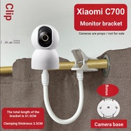 Suitable for Xiaomi C700 Camera Head Monitoring Desk Aluminum Alloy Clip White Crib Bracket Only Bra