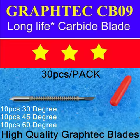 30pcs/pack 30/45/60 Degree HIGH QUALITY CB09 Graphtec Blade Cutting Plotter Vinyl Cutter CB09 CB09U 