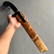 Golok sembelih baja ELMAX kayu brull amboyna *super tajam*