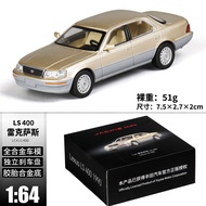 1:64 Lexus LS400 1990 UCF10 Classic JDM Luxury Sedan Diecast Alloy Car Model Mini Vehicle Collection