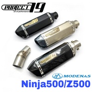 Project79 Exhaust Modenas Z500 Ninja500 2025 Slip on Tabung Muffler Stainless Steel Kawasaki Z 500 N