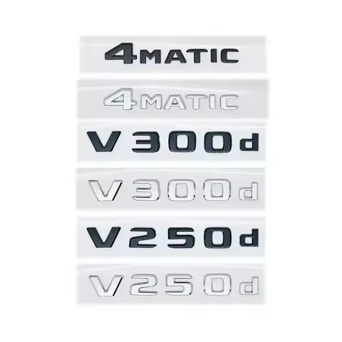 3D NIGHT EDITION Emblem for Mercedes Benz V-Class W447 V260L V200d V220d V250d V300d V350d Fender & 