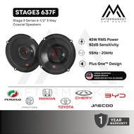 JBL Stage3 637F 6.5" 3-Way 225Watts Peak Power Car Audio Speakers