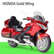 【Boxed】1:12โมเดลของเล่นรถจักรยานยนต์ HONDA Gold Wing ทัวร์รถจักรยานยนต์รถโลหะโลหะผสมรถโมเดลของเล่นสำ