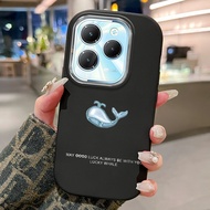 MERAH HP Phone Case For Infinix Hot 40 Hot 40 Pro Case Silicone Phone Case Beautiful Pink Whale Patt