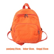 Tas Bahu Kecil Niche/ Tas Mini Untuk Buku/ Tas Ransel Wanita Import/ Tas Sekolah Bahan Kanvas
