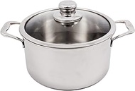 Swiss Diamond Premium Clad Dutch Oven W/Lid - 6.3 QT. (9.5"), Silver