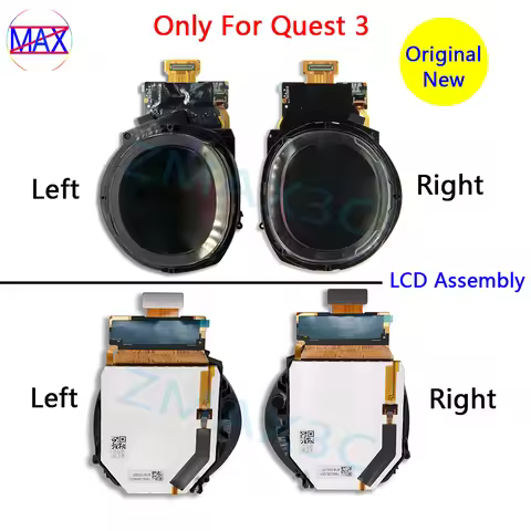 Original LCD Screen Assembly For Meta Quest 3 VR Headset LCD Display Screen Lens Assembly Replacemen