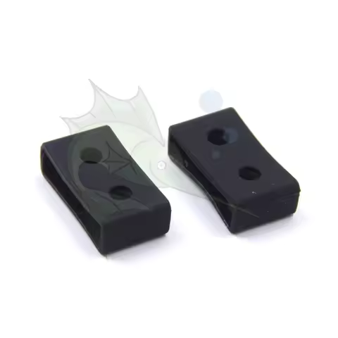 Wholesale 2pcs/lot Silicone Watchband Roof Ring Black Watch Strap Keepers Replacement Parts for Casi