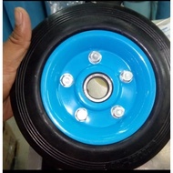 8" Inch Rubber Trolley Wheels
