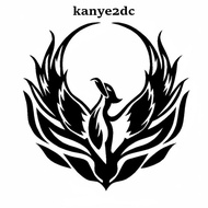 [kanye2dc] Rebirth Symbol Car Sticker Waterproof Vinyl Car Decal for Car Accessory and Interior Deco