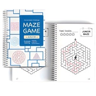 Maze Activity Book Set Fun Brain Teasers for Kids Over 3 years old Logic & Focus Training