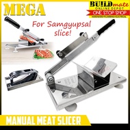 ♞,♘,♙MEGA HEAVY DUTY Manual Meat Slicer Cutter for Korean Samgyupsal Frozen Meat BUILDMATE