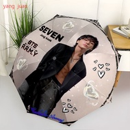 8pc BTS Jung Kook"Stylish and Protective BTS Inspired Umbrella" Automatic folding umbrella d27
