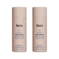 hers Full Volume Shampoo - Rice Protein & Biotin Formula - Fine Hair & Root Lift Daily Shampoo - Vol