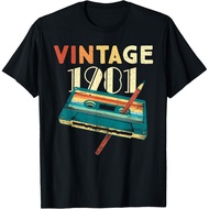 Men's cotton T-shirt Vintage 1981 Music Cassette 44th Birthday Gifts 44 Years Old T-Shirt