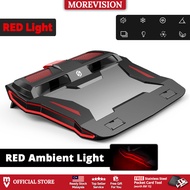 RGB Gaming Laptop Cooler Pad Two Powerful Fans Speed USB Adjustable Height Cooling LED Lighting for PC Notebook Stand