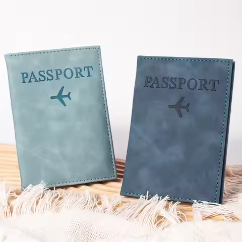 Airplane Passport Cover Case for Women Men Travel Passport Case Cute Passport Wallet Purse Girl Pass