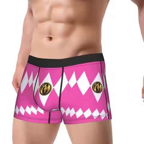 Humor Boxer Shorts Panties Briefs Man Power Rangers Underwear Breathable Underpants for Male Plus Si