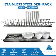 Luxury Stainless Steel SUS304 Kitchen Cabinet Dish Rack Space-Saving Organise Dry Display Dishes Syl