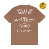 House of Smith Men's Short Sleeve T-Shirt - Smith Utility Tshirt Brown - T Shirt