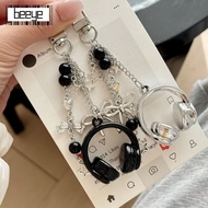 BEEYE Music Headphone Bag Charms, Y2K Hanging Headphone Charms,  Bag Decoration Phone Strap