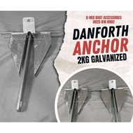 D-MIX Marine Anchor / 2kg Galvanized Anchor / Danforth Marine Anchor / Boat Accessories