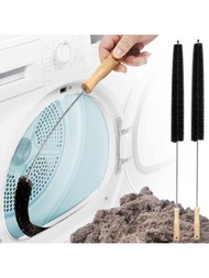 1入組清潔刷帶長手柄適用於烘乾機通風孔,,灰塵,加熱器,洗衣機