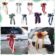 [ColaxiefMY] Wedding Aisle Decoration Pew Flowers And Ribbons, Aisle Chair Back Flowers