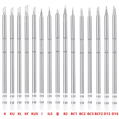 T12 Electric Copper Soldering Iron Tips T12-K B2 BC1 ILS BCF2 D16 KF For Hakko fx951 DIY Welding Hea