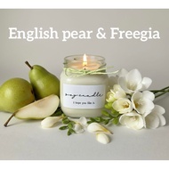 【Direct from Japan】Soy candle, English pear and freesia, handmade【Japan Exclusive】