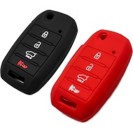 Silicone Key Fob Cover Fit for Kia Sorento Sportage Rio Soul Forte Optima Hyundai Accent Elantra Son