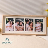 COOL 8x20 Wood Picture Frame - 8x20 Photo Frame With Mat Display 4Pcs 4x6 Photos, 4x6 Picture Frame 