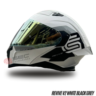SEC Revive v2 White Black Grey Modular Helmet