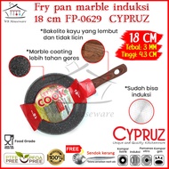 18cm induction frying pan 18cm marble fry pan CYPRUZ FP-0629