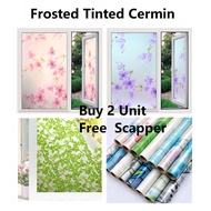 3Meter Frosted Tinted Tingkap Window Glass Sticker Cermin Nako kaca Dapur Sliding Door Film UV KYK
