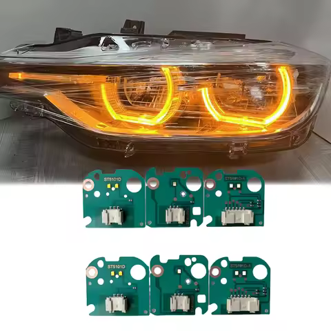 NON RGB Upgrade Amber Blue Ice Red Yellow DRL For 2016-2019 BMW F30 F31 320I 330I 340I LED Headlight