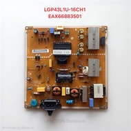 MESIN PSU Smart LED TV LG 43UH610T 43UH610T-TB 43UH610T-TB.ATIZLJD Power Supply Machine LGP43L1U-16C
