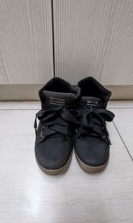 🇰🇷正韓NEW STAR黑色麂皮綁帶內增高鞋