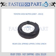 1PC REAR COIL SPRING RUBBER UPPER 1 INCH - 48257-0D041 TOYOTA VIOS NCP93 (2007-2013)