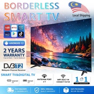 Smart TV 55 Inch 4K UHD Bezel-less Frameless Android TV Pintar Built-in YouTube MYTV Local Warranty