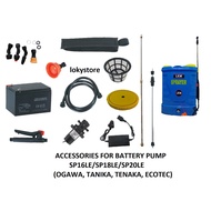 Accessories of Battery Pump - Rod, Charger, Gun, Hose, Battery & Pump(SP16LE/SP18LE/SP20LE)