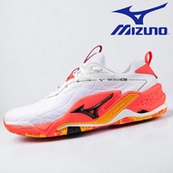 Mizuno Wave Stealth NEO 2 handball Shoes in White, Black, and Orange - Various Sizes 2E indoor