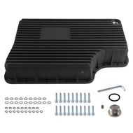 Silver/Black Transmission Deep Oil Pan Heavy Duty 6R140 For 11-19 Ford F250/F350/F450/F550 Super Dut