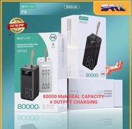 {LARGE CAPACITY} SOVO SUPER POWERBANK 80K MAH 4 OUTPUT LED TORCH 1 YEAR WARRANTY P8-80K P6-60K P5-50