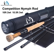Maximumcatch 2/3wt Competition Intouch Nymph Fly Rod Im12/40t+46t Carbon Fiber 10/10.5ft Moderate Eu