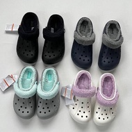 外國預訂 crocs毛毛拼色洞洞鞋拖鞋 4色選