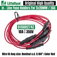 Littelfuse 01500274Z LF 150274 In Line Cartridge Fuse Holders for 2AG or 5x20MM Fuse 16Awg Wire Cabl