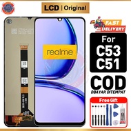 HP Original Realme C53 C51 LCD Touchscreen Original Fullsethp Compatible For Glass Touch Screen Digi
