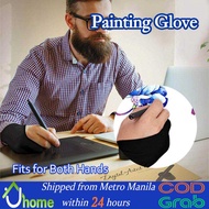 【SOYACAR】Two Fingers Painting Glove Drawing Anti-fouling Drawing Gloves 2 Fingers Artist Gloves